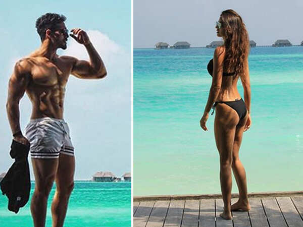 Disha Patani and Tiger Shroff flaunt their picture perfect bodies