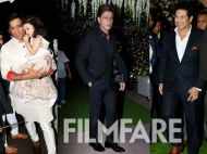 M S Dhoni, Shah Rukh Khan, Sachin Tendulkar grace Poorna Patel’s reception