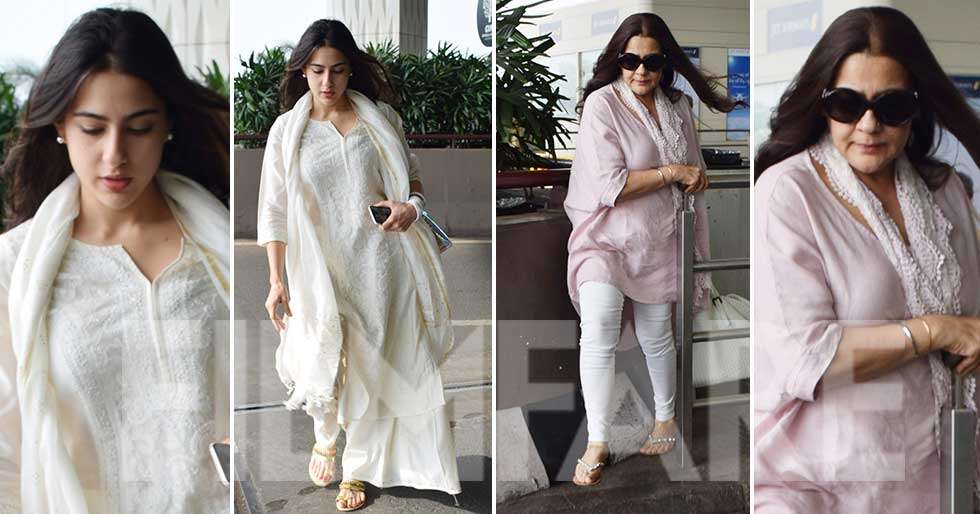 In Pictures! Sara Ali Khan travels with mom Amrita Singh | Filmfare.com