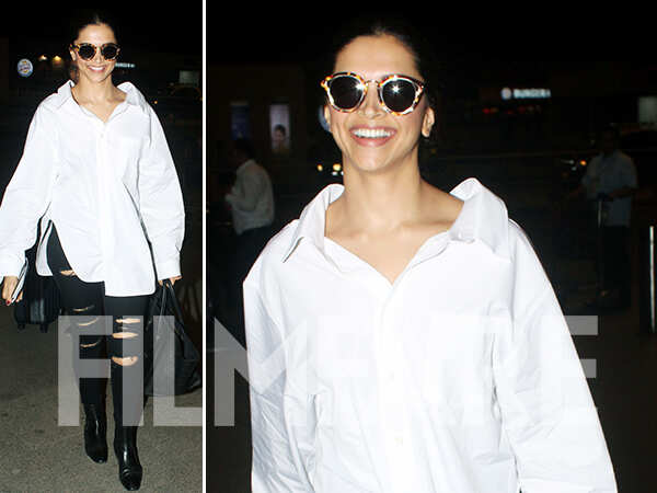 Deepika Padukone makes airport style look oh-so-good! | Filmfare.com