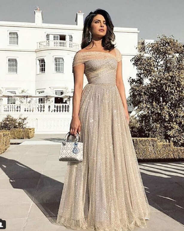 Priyanka chopra dior store dress royal wedding