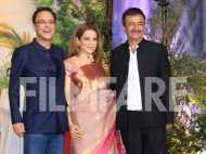 Vidhu Vinod Chopra, Kangana Ranaut, Raju Hirani at Sonam Kapoor’s reception