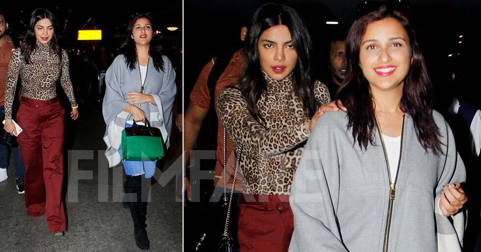 Priyanka Chopra and Parineeti Chopra back in Mumbai for Diwali ...