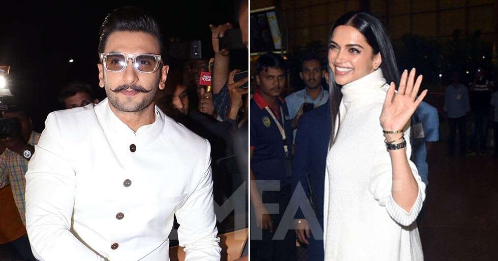 All videos & pictures of Ranveer Singh & Deepika Padukone leaving for ...