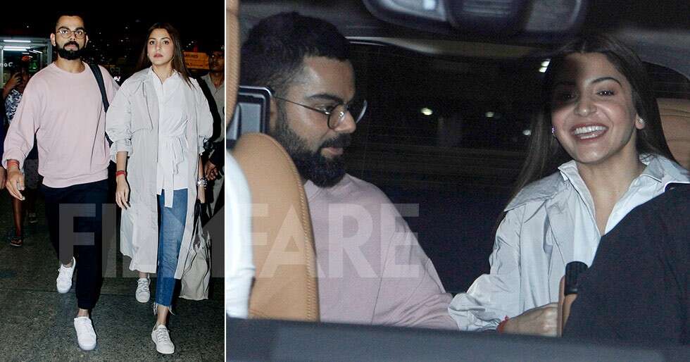 Virat Kohli and Anushka Sharma return to Mumbai together | Filmfare.com