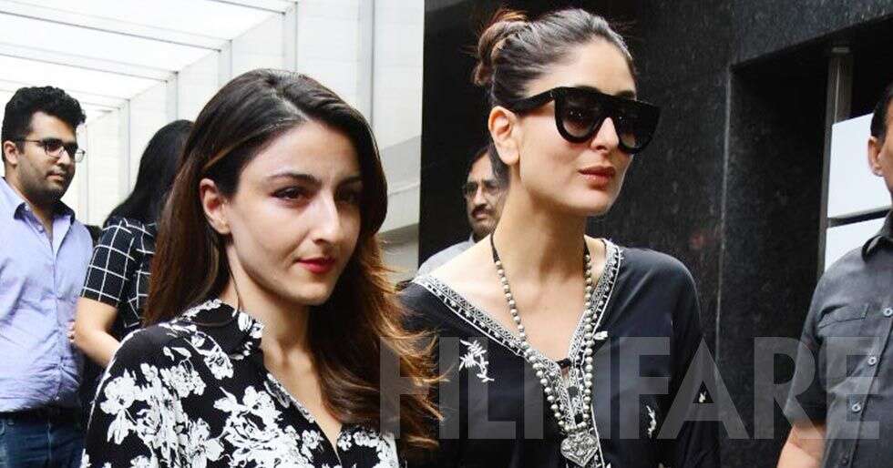 Kareena Kapoor Khan and Soha Ali Khan twin in black at their lunch date ...