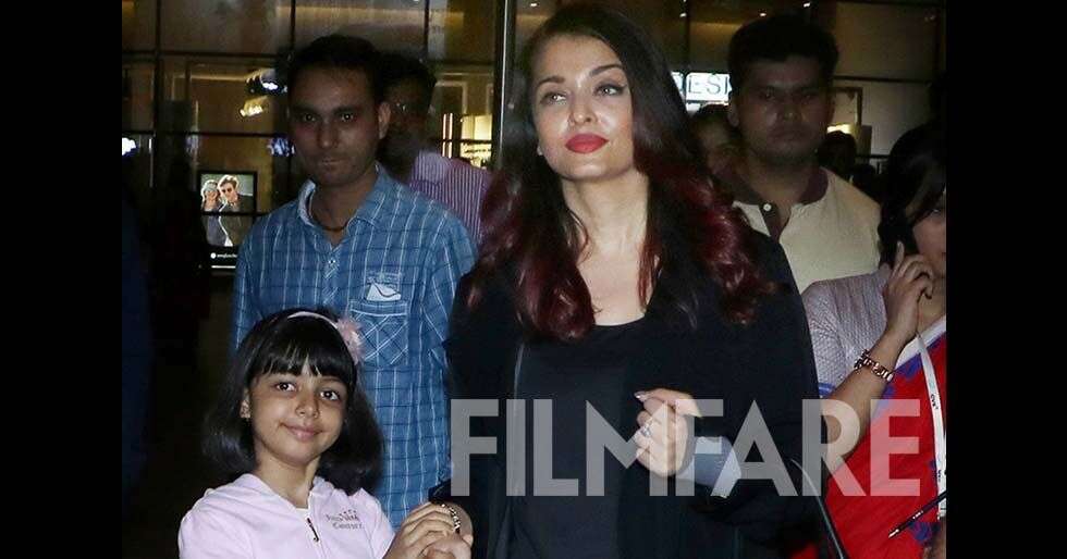 Aishwarya Rai Bachchan and Aaradhya Bachchan back in the bay | Filmfare.com