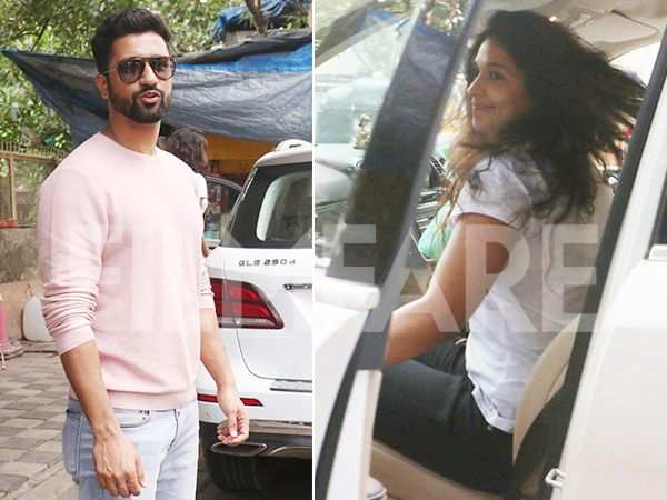 Vicky Kaushal steps out with his alleged girlfriend Harleen Sethi