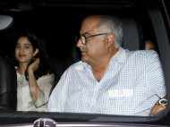 Photos: Boney Kapoor’s dinner outing with daughter Janhvi Kapoor