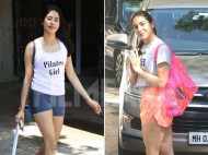 Pictures: Sara Ali Khan and Janhvi Kapoor snapped post their gym class