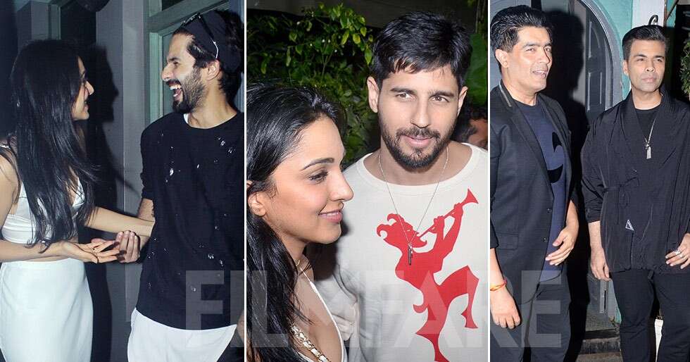 Shahid Kapoor, Sidharth Malhotra at Kiara Advani’s birthday bash ...