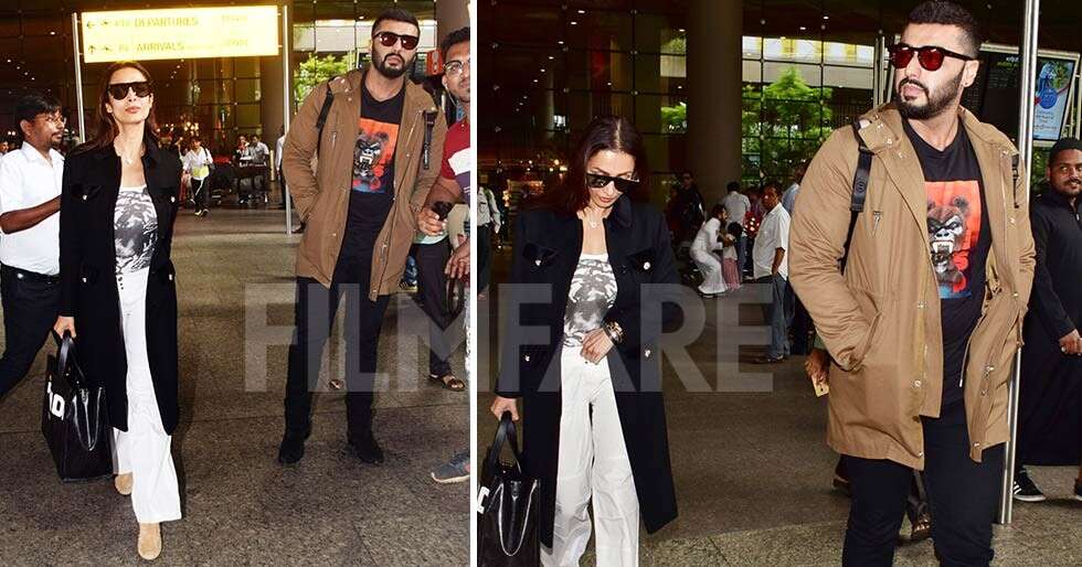 Lovebirds Arjun Kapoor and Malaika Arora return from Melbourne ...