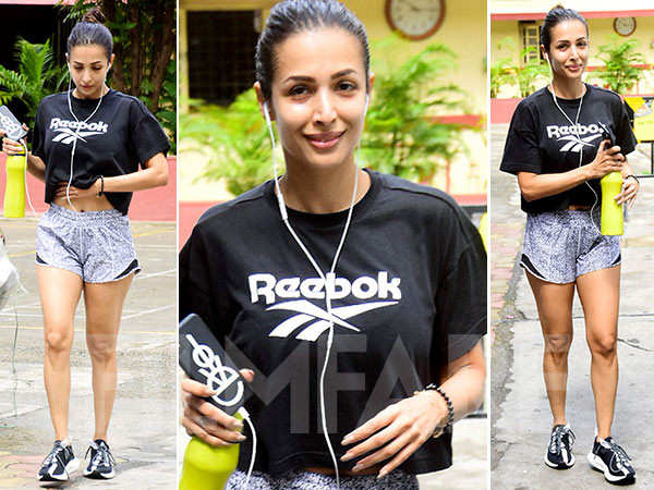 In Pictures: Malaika Arora rocks tiny shorts in her latest gym outing |  Filmfare.com