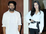 Photos: Prabhas and Shraddha Kapoor slay in monochrome during Saaho promotions