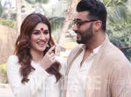 Kriti Sanon and Arjun Kapoor twin their outfits while promoting Panipat