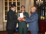 Amitabh Bachchan receives the Dada Saheb Phalke Award in New Delhi
