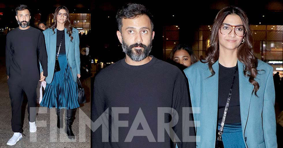 Sonam Kapoor and Anand Ahuja are definitely doing airport looks right ...