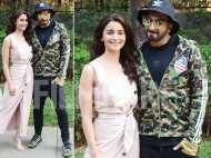 Ranveer Singh and Alia Bhatt snapped during Gully Boy promotions