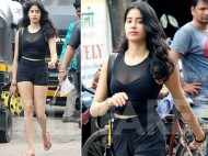 Janhvi Kapoor heads to the gym in a sheer black ensemble