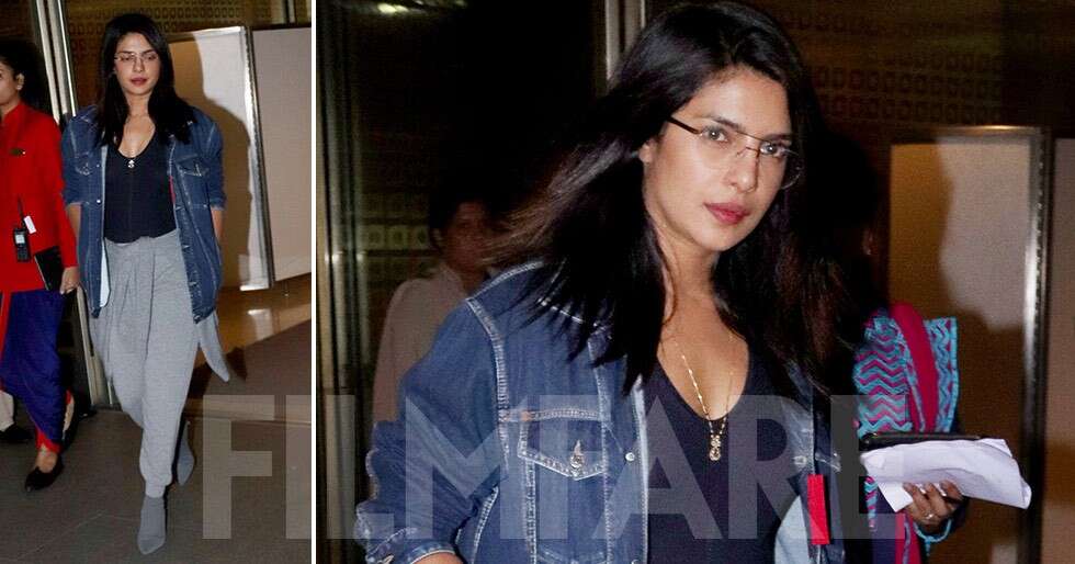 Priyanka Chopra returns to Mumbai flaunting the comfiest airport look ...