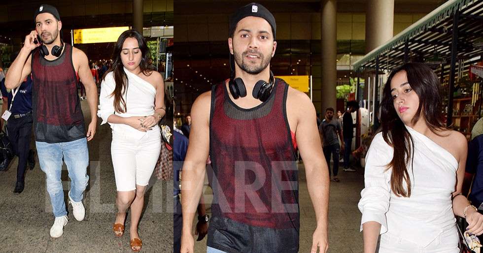 Varun Dhawan and Natasha Dalal return to Mumbai in style | Filmfare.com