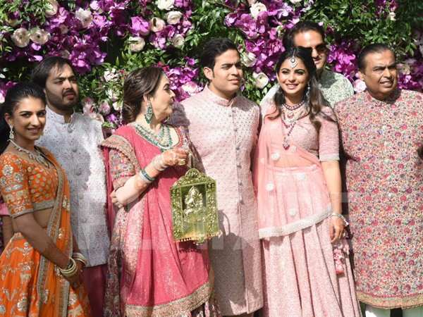 The Ambanis look regal as they kick-start the wedding festivities in Mumbai | Filmfare.com