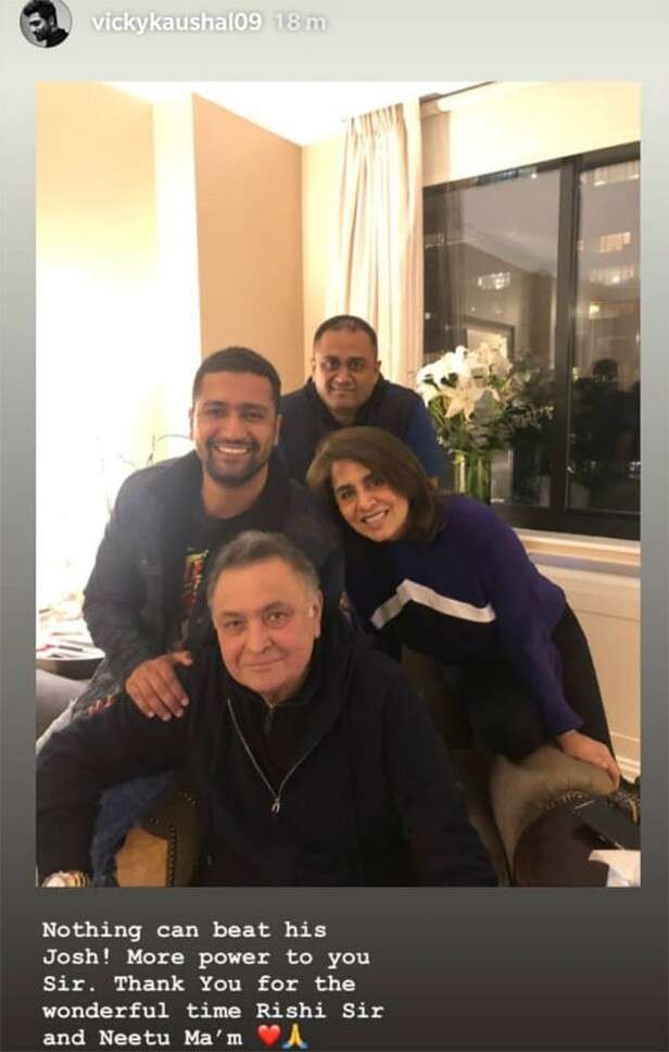 Vicky Kaushal, Rishi Kapoor, Neetu Kapoor, Ranbir Kapoor