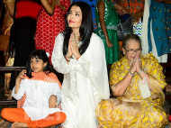 In Pictures: Aishwarya Rai Bachchan steps out for Durga Puja with daughter Aaradhya Bachchan
