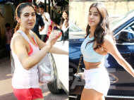 Janhvi Kapoor and Sara Ali Khan snapped post their gym session