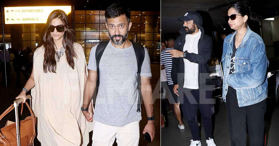 Sonam Kapoor, Anand Ahuja and Rhea Kapoor return from Maldives ...