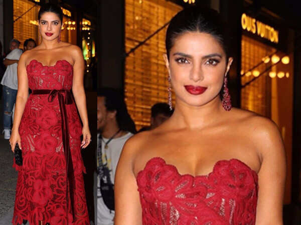 Priyanka chopra best sale red gown