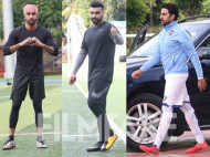 Ranbir Kapoor, Abhishek Bachchan, Arjun Kapoor enjoy a game of football