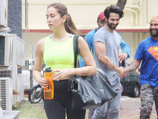 In Photos: Shahid Kapoor and Mira Kapoor sweat it out together ...