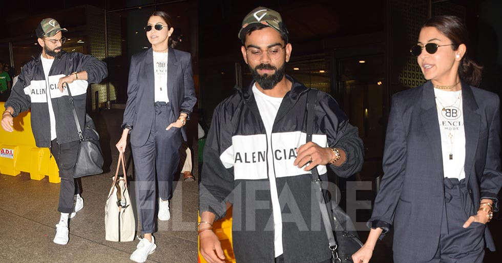 Photos: Virat Kohli and Anushka Sharma return to India from the West ...