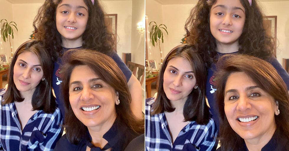 Neetu Kapoor shares an emotional post with a family selfie | Filmfare.com