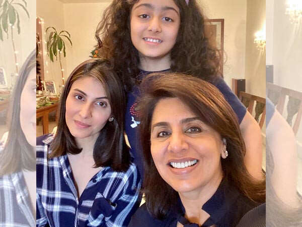 Neetu Kapoor shares an emotional post with a family selfie | Filmfare.com