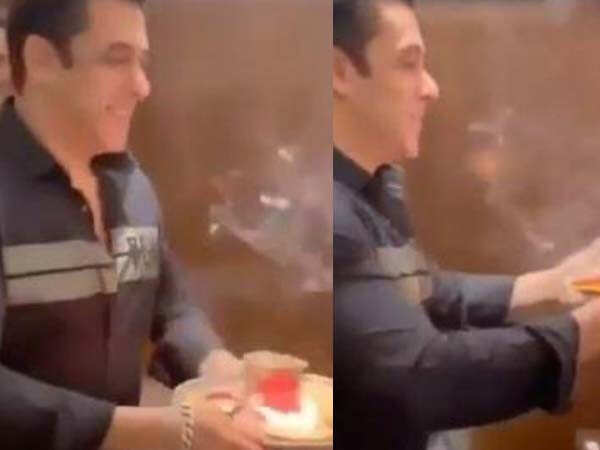 Watch this video of Salman Khan doing the Ganesh aarti | Filmfare.com