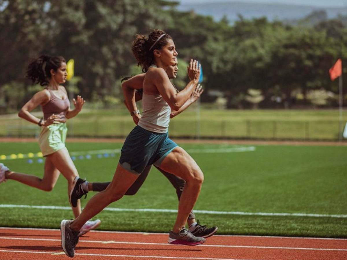 Taapsee Pannu gives a glimpse of her physical training for Rashmi