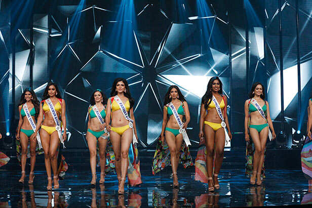 See Miss Universe Contestants Dazzle in Evening Gowns & Swimwear