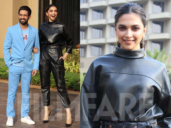 Deepika Padukone Sports Black Leather Jacket Worth 7 Lakhs To