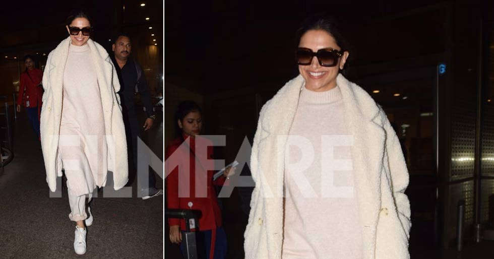 Deepika Padukone gets heads turning at the Mumbai airport | Filmfare.com