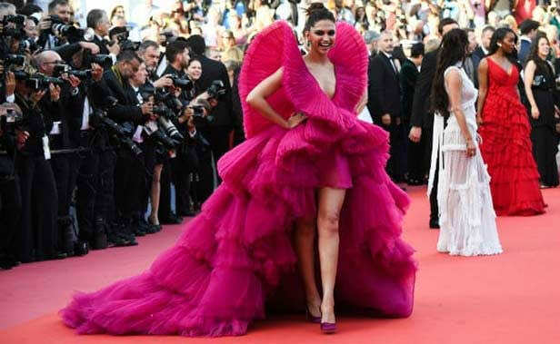 Deepika at Cannes 2022: Actor looks mesmerising in fiery red gown