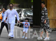 Saif Ali Khan, Kareena Kapoor Khan and Taimur Ali Khan step out for a Sunday stroll
