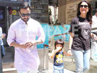 Saif Ali Khan, Kareena Kapoor Khan and Taimur Ali Khan step out in the city