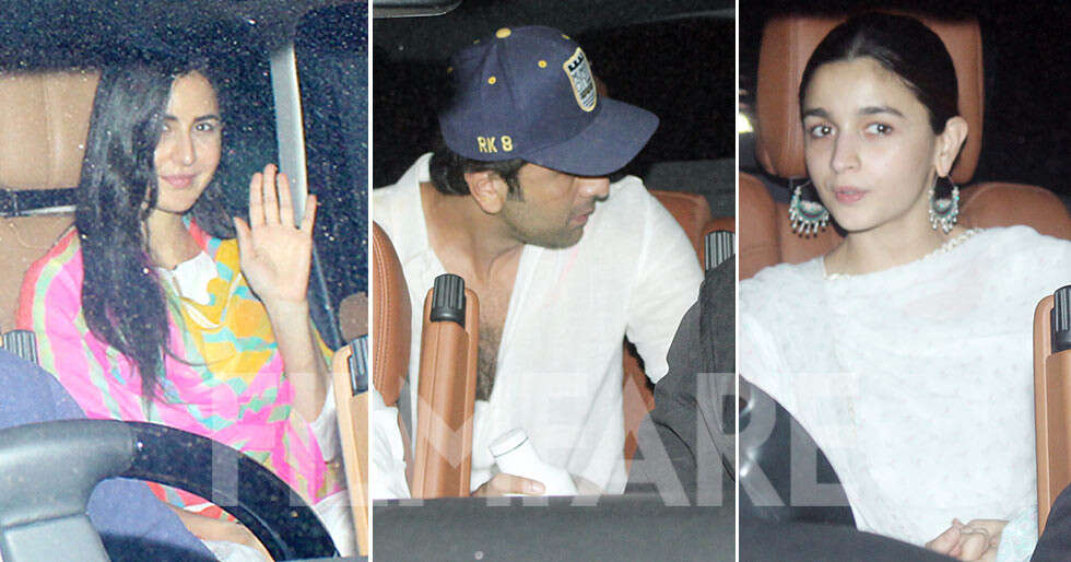 Alia Bhatt, Katrina Kaif and Ranbir Kapoor celebrate Holi together ...