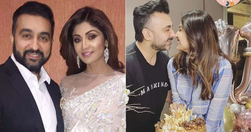 Shilpa Shetty and Raj Kundra celebrate their 11th anniversary at home ...