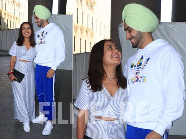 Photos: Neha Kakkar returns to Mumbai with husband Rohanpreet Singh ...