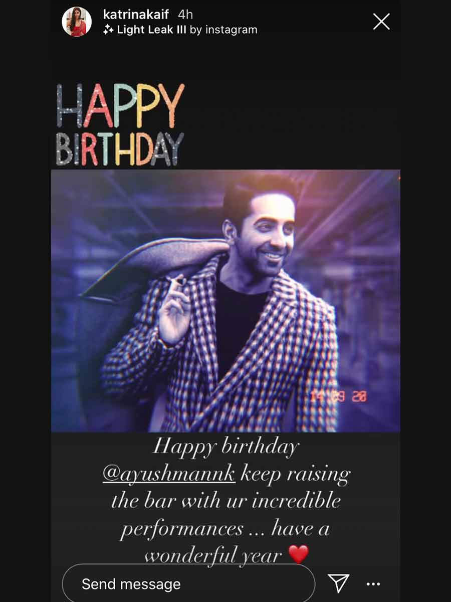 Katrina Kaif, Anushka Sharma wish Ayushmann Khurrana on his birthday ...