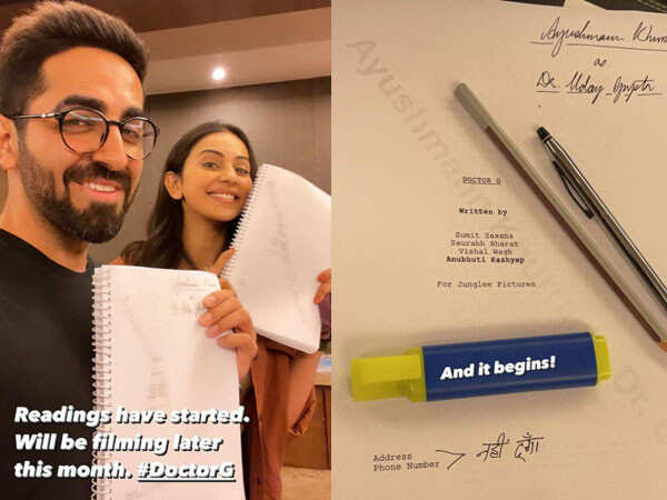 Ayushmann Khurrana and Rakul Preet Singh begin prep for Doctor G