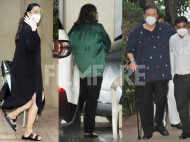 Karisma Kapoor, Babita Kapoor, Randhir Kapoor at Kareena Kapoor Khan’s residence